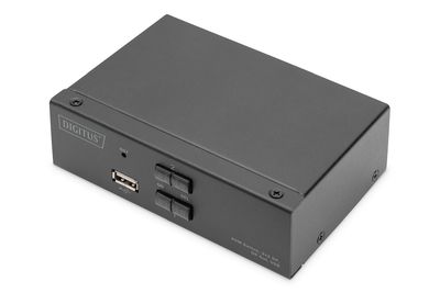4016032487869-1 DIGITUS KVM Switch, 2x1 DP, DP Out, USB