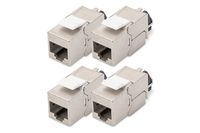 DIGITUS CAT 6A Keystone Jack shielded 4 pcs. tool free connection