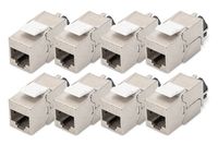DIGITUS CAT 6A Keystone Jack shielded 8 pcs. tool free connection