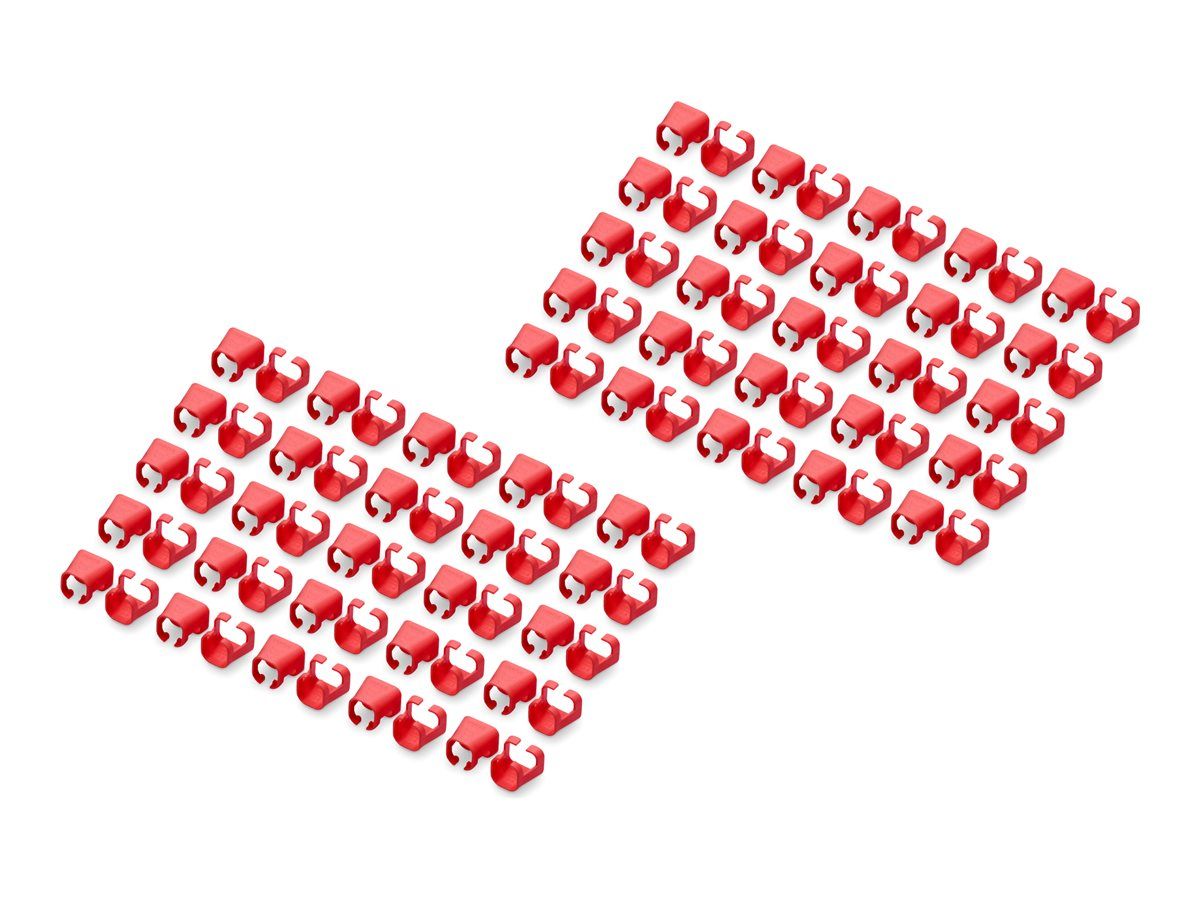 DIGITUS Farbclips für Patchkabel – Rot