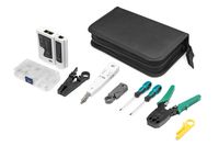 DIGITUS Network Tool Set LAN Tester Crimping Cut and Stripping Punch Down Bag