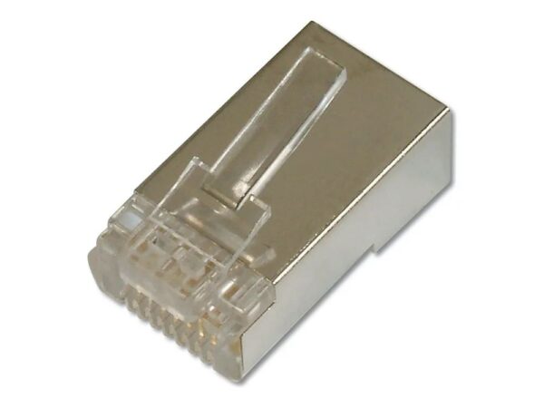4016032499398-1 DIGITUS Modularstecker für Rundkabel, geschirmt, 100 Stk.