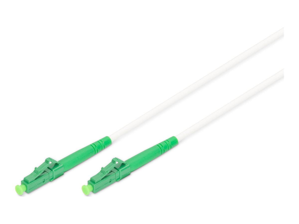 DIGITUS Glasfaser Patchkabel, stahlarmiert, simplex, singlemode, LC/APC LC/APC, 20 m