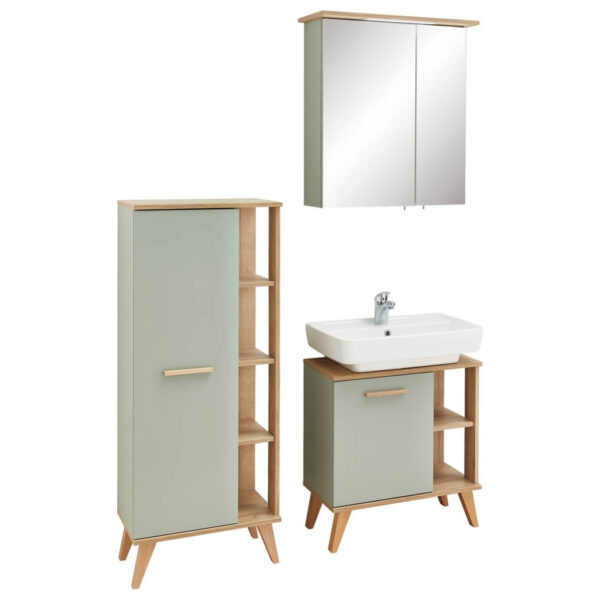 4017026170187 Badezimmer-Set Quickset 963
salbei Nachbildung Eiche Riviera Nachbildung B/H/T: ca. 111x200x33 cm
