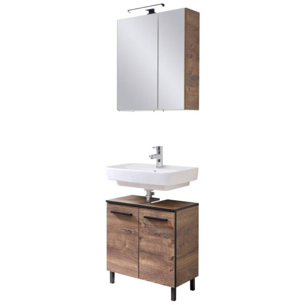 Badezimmer-Set Quickset 374
Eiche Ribeck Nachbildung B/H/T: ca. 60x200x33 cm