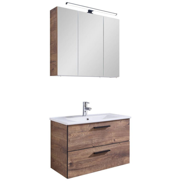 4017026179258 Badezimmer-Set Quickset 374
Eiche Ribeck Nachbildung B/H/T: ca. 75x200x45 cm
