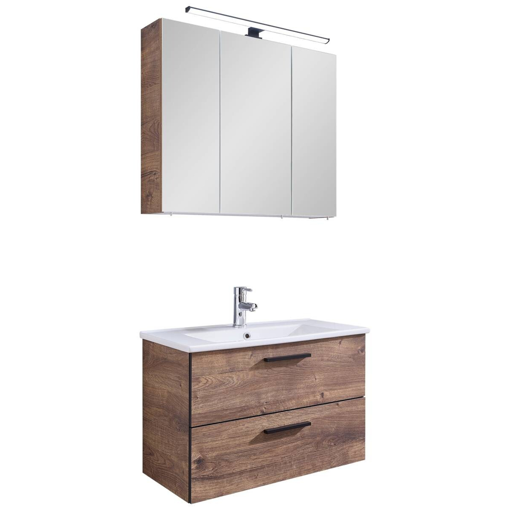 Badezimmer-Set Quickset 374
Eiche Ribeck Nachbildung B/H/T: ca. 75x200x45 cm