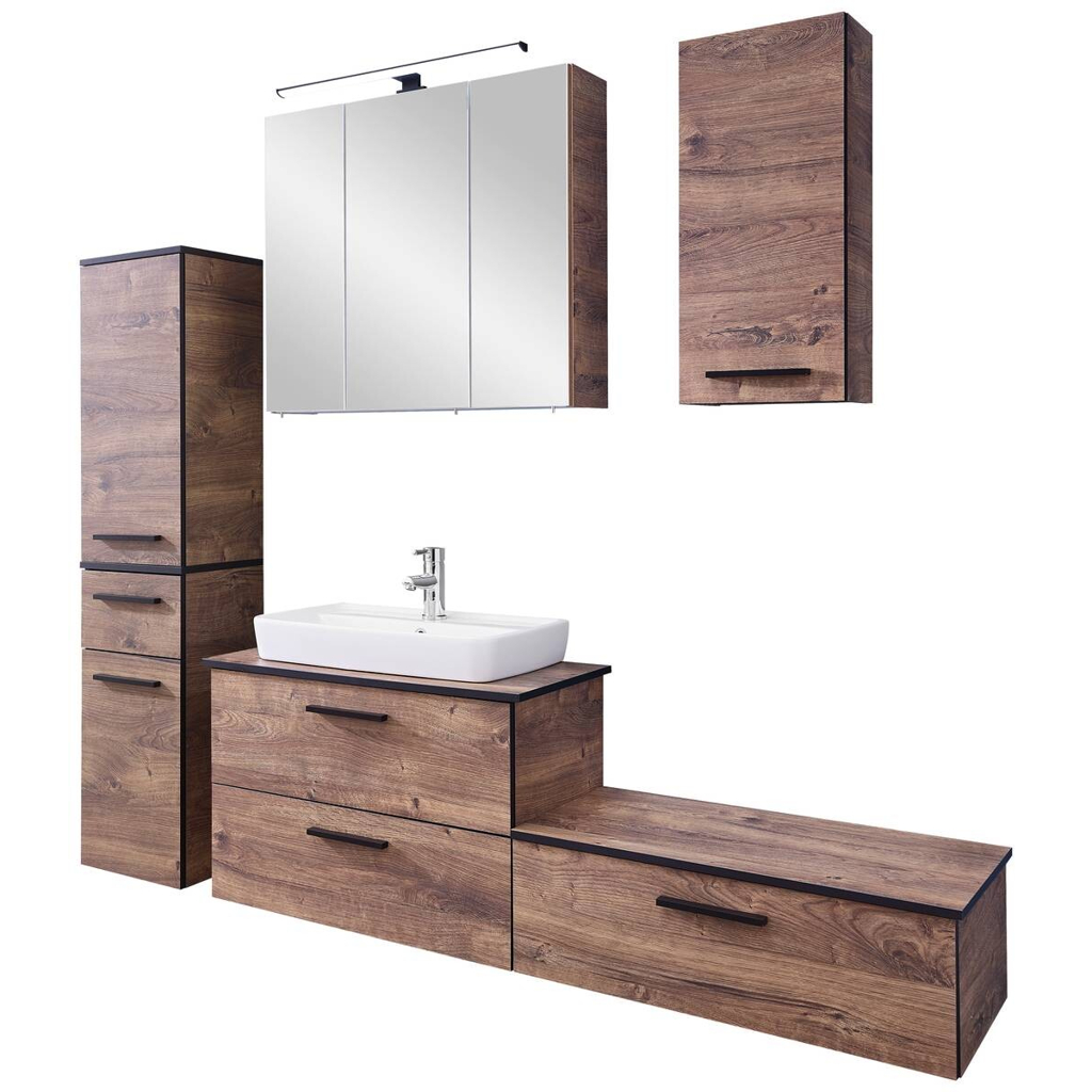 Badezimmer-Set Quickset 374
Eiche Ribeck Nachbildung B/H/T: ca. 142x200x44,5 cm