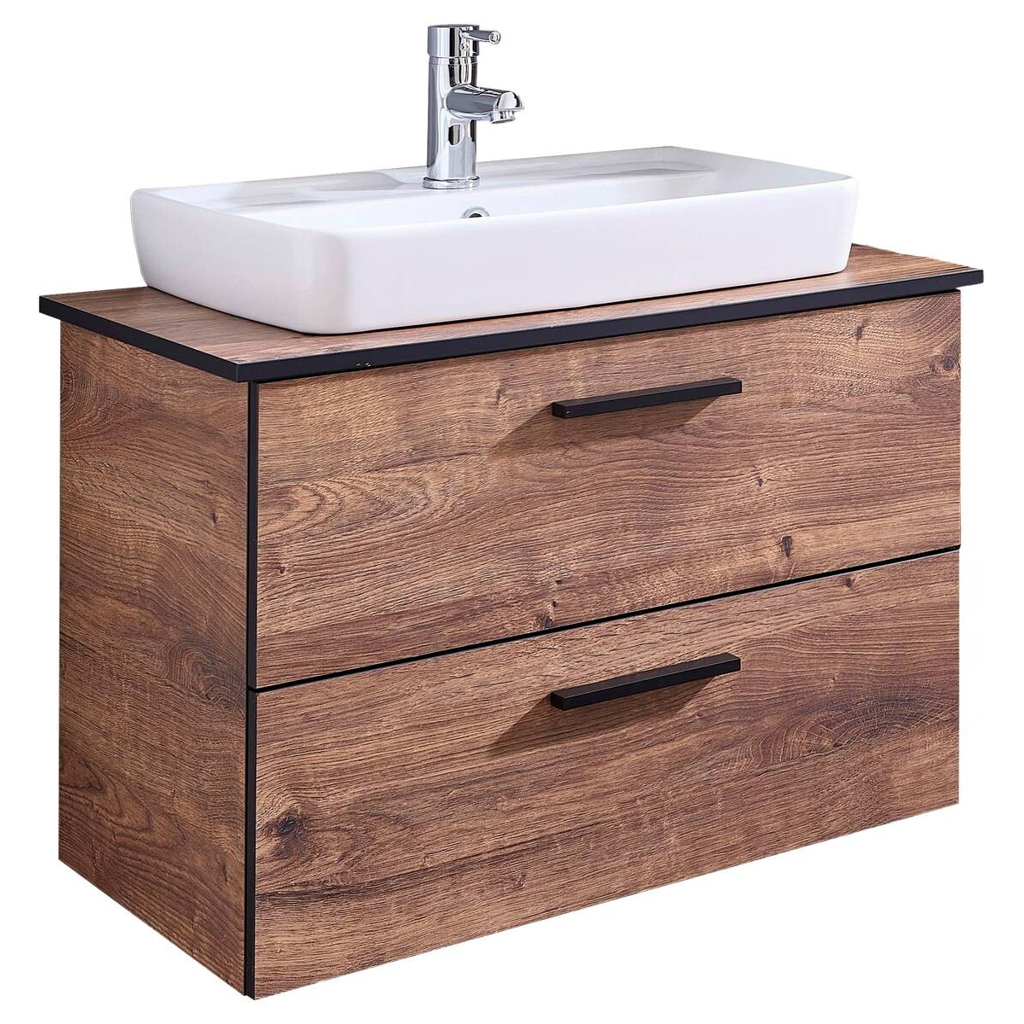 Waschbeckenunterschrank Quickset 374
Eiche Ribeck Nachbildung B/H/T: ca. 73×61,6×44,5 cm