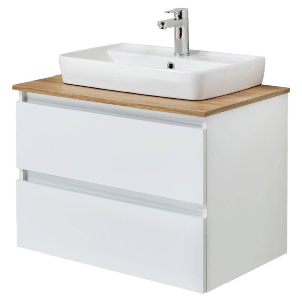 Waschbeckenunterschrank Quickset 360
weiß glanz B/H/T: ca. 78x64,2x50 cm