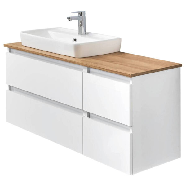 Waschbeckenunterschrank Quickset 360
weiß glanz B/H/T: ca. 110x53x49 cm