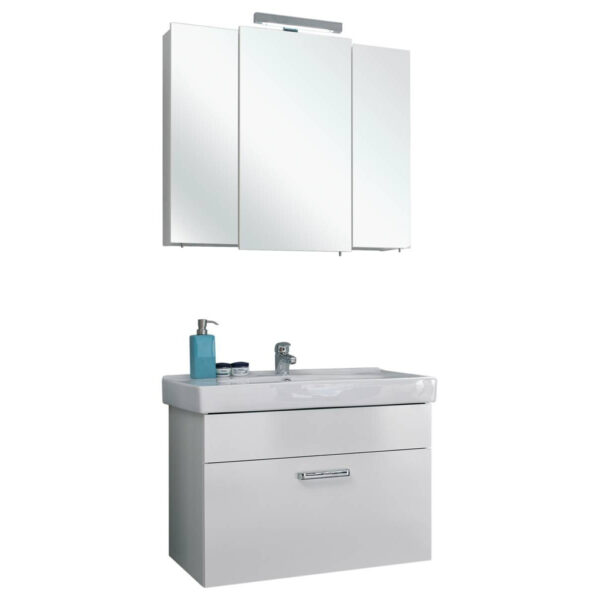 Badezimmer-Set Quickset 312
weiß glanz B/H/T: ca. 83x200x48 cm