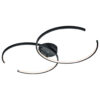 TRIO Deckenleuchte Citizen schwarz Metall B/H/T: ca. 94x8x55 cm 2 Brennstellen TRIO Deckenleuchte Citizen schwarz Metall B/H/T: ca. 94x8x55 cm 2 Brennstellen