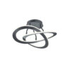 Reality LED-Deckenleuchte anthrazit Metall