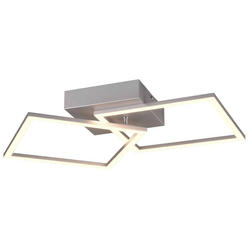 Reality LED-Deckenleuchte Trail titanfarbig Metall B/H/T: ca. 60x7x35 cm 1 Brennstellen