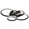 Reality LED-Deckenleuchte Cires mattschwarz Metall B/H/L: ca. 8,5x49,5x65,5 cm