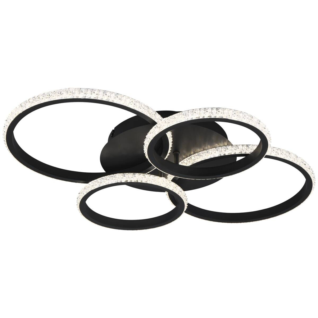 Reality LED-Deckenleuchte Cires mattschwarz Metall B/H/L: ca. 8,5x49,5x65,5 cm