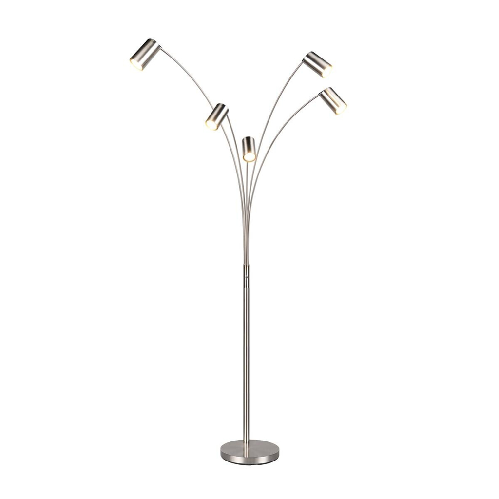 Reality Stehlampe
nickel Metall GU10 5 Brennstellen