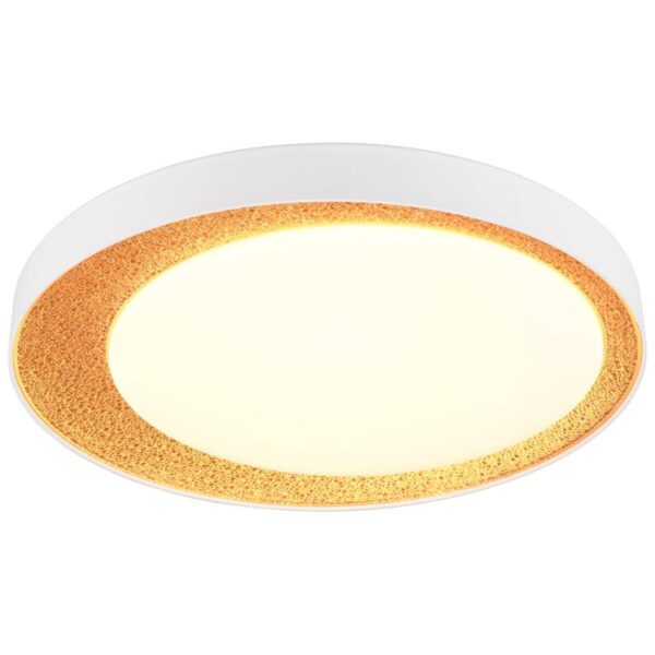 Reality LED-Deckenleuchte Aleta weiß gold Kunststoff H/D: ca. 8x45 cm Reality LED-Deckenleuchte Aleta weiß gold Kunststoff H/D: ca. 8x45 cm