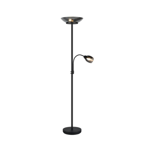 Reality Stehlampe
schwarz Metall E27 2 Brennstellen
