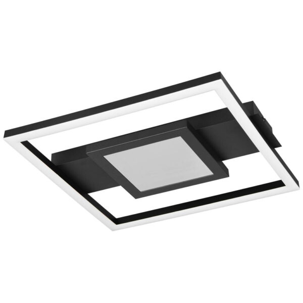 Reality LED-Deckenleuchte Wheeler mattschwarz Metall B/H/D: ca. 35x5x33 cm Reality LED-Deckenleuchte Wheeler mattschwarz Metall B/H/D: ca. 35x5x33 cm
