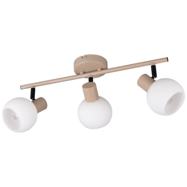 Reality Spot 3-flg. Boba
beige Metall B/H/L: ca. 45x18,5x10 cm E14 3 Brennstellen