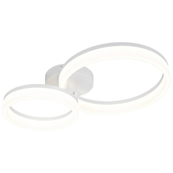 Reality LED-Deckenleuchte Scope weiß Metall Kunststoff B/L: ca. 33x51 cm