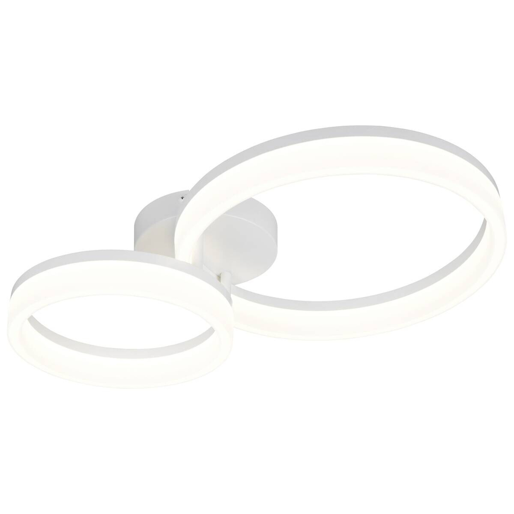 Reality LED-Deckenleuchte Scope weiß Metall Kunststoff B/L: ca. 33x51 cm