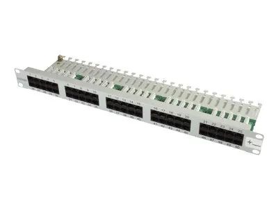 Telegärtner Karl Gärtner Telegärtner ISDN/Telephone Patch Panel MPPI50 – H – Patch Panel – UTP – RJ – 45 X 50 – Hellgrau, RAL 7035 – 1U – 48.3 cm (19″)