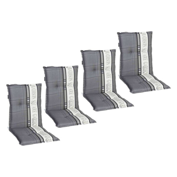 Madison Auflage Garden grau Polyester B/H/L: ca. 105x8x50 cm