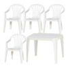ProGarden Kindermöbel-Set weiß Kunststoff B/H/L: ca. 38x53x43 cm