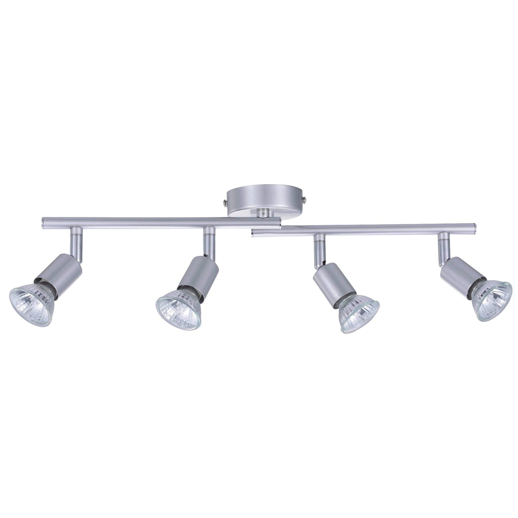 Sensation Spot 4-flg. Mundo silber Metall L: ca. 50 cm GU10 4 Brennstellen