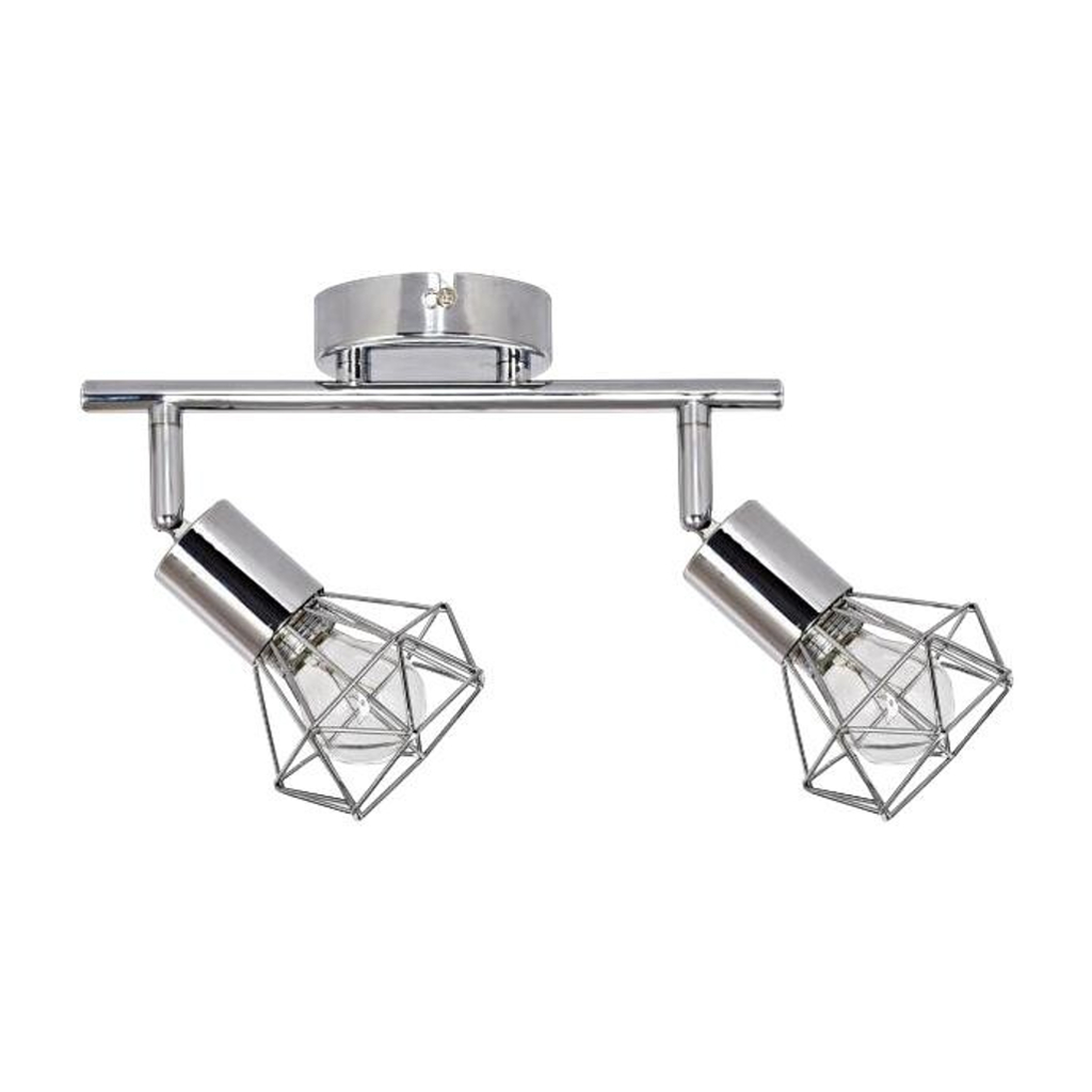 POCOline Spot 2-flg. Aurelius Chrom Metall B/H/L: ca. 21x10x31 cm E14 2 Brennstellen