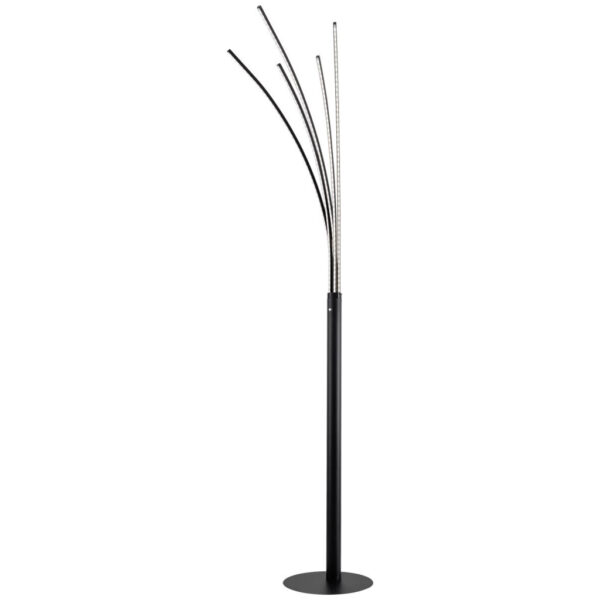POCOline Stehlampe Palmier
schwarz Alu Metall H: ca. 180 cm 5 Brennstellen