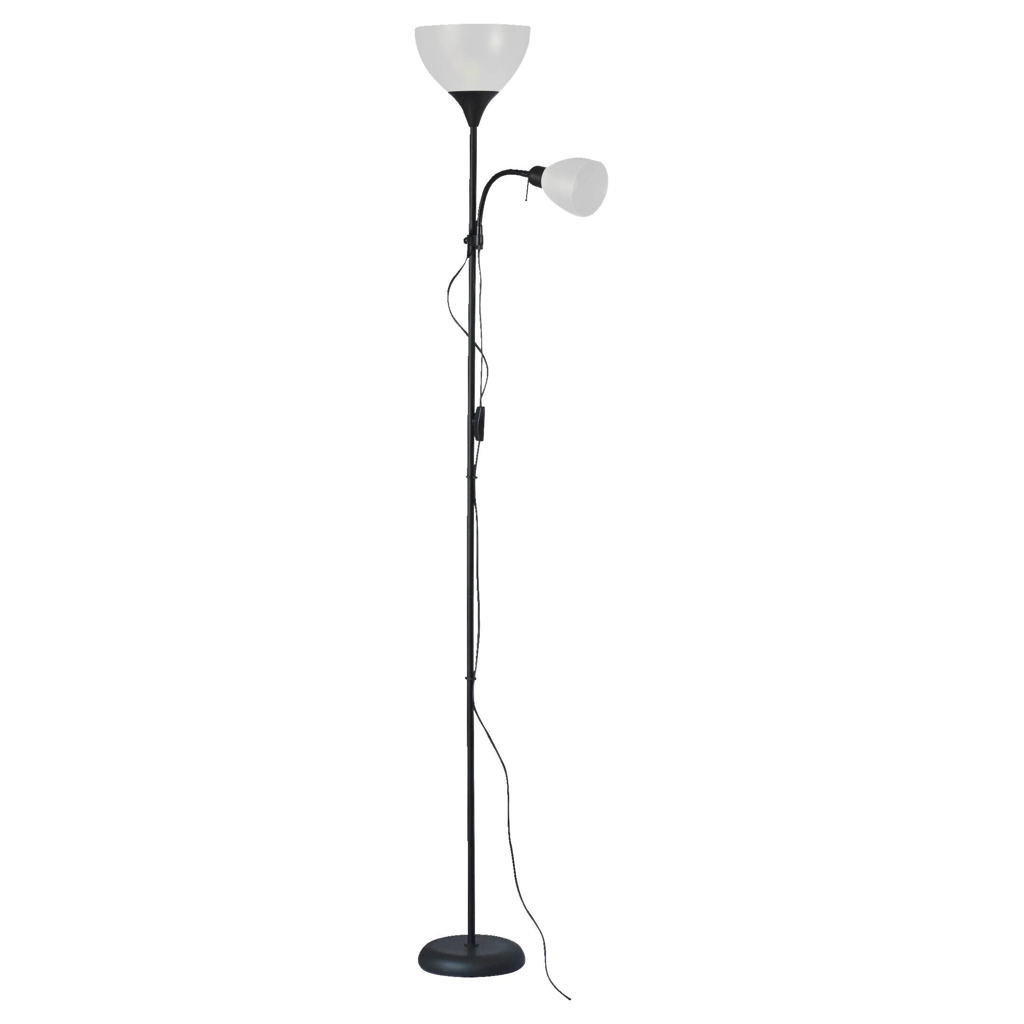 Sensation Stehlampe Biro Promo
schwarz weiß Metall Kunststoff H: ca. 180 cm E27 2 Brennstellen
