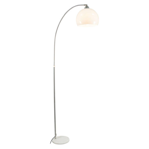POCOline Stehlampe Arco
weiß nickel Metall Kunststoff H: ca. 208 cm E27 1 Brennstellen
