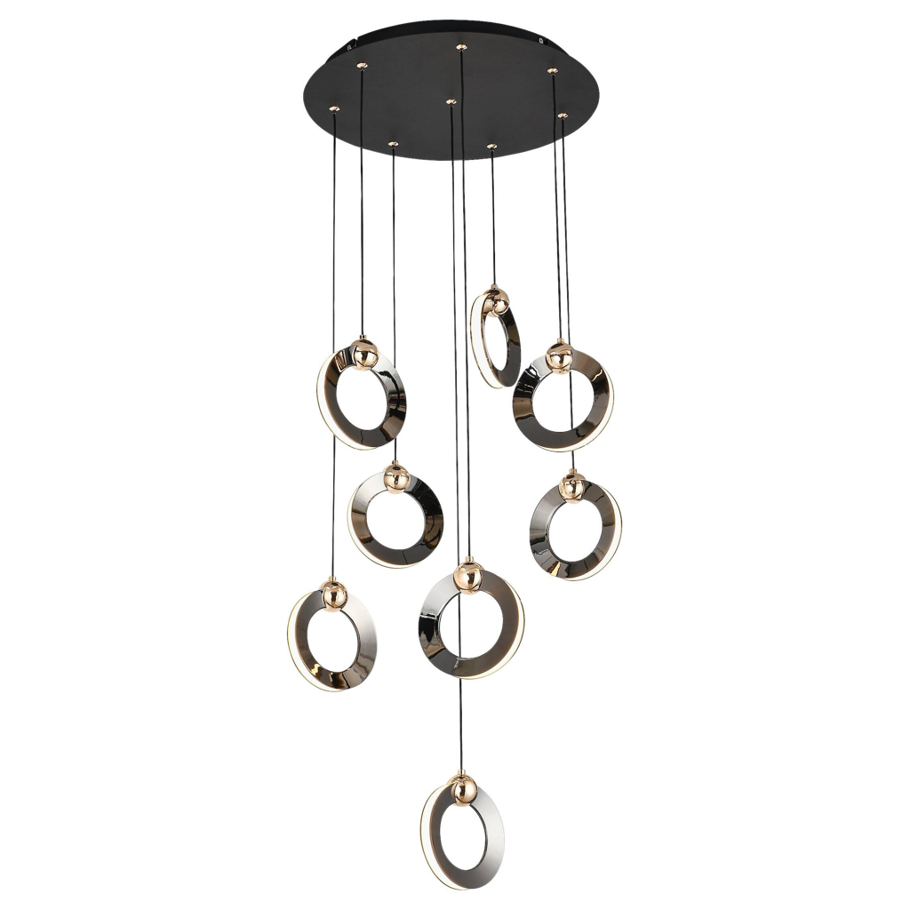 POCOline Pendelleuchte Bendik
schwarz Chrom Metall Kunststoff D: ca. 40 cm
