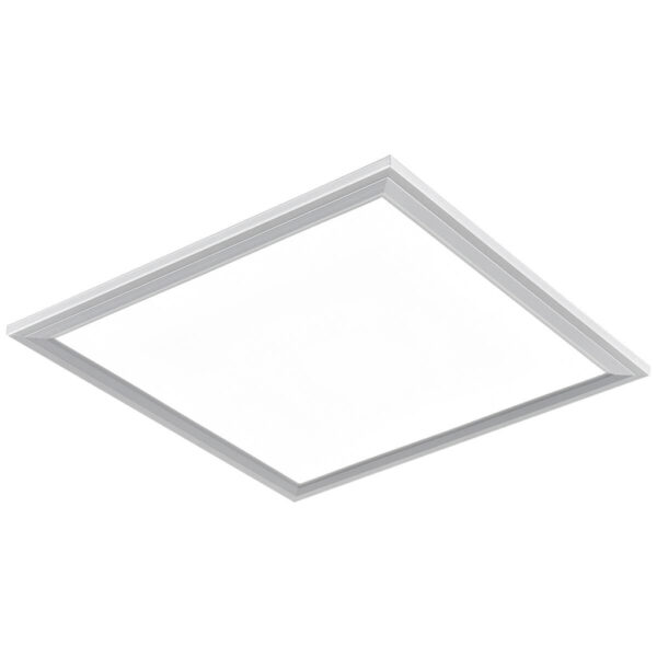 POCOline Deckenpanel Plano weiß silber Kunststoff Aluminium B/H/L: ca. 45x7x45 cm