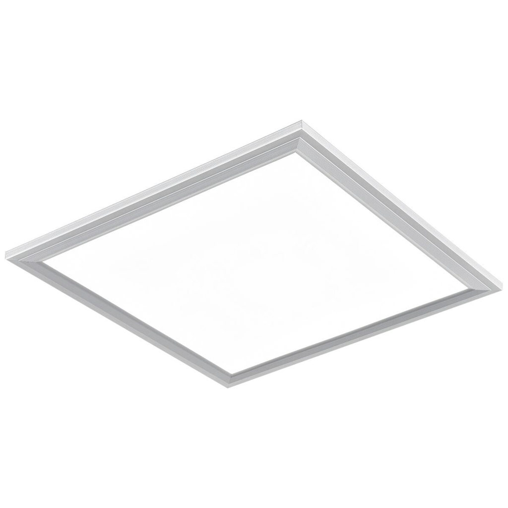 POCOline Deckenpanel Plano weiß silber Kunststoff Aluminium B/H/L: ca. 45x7x45 cm