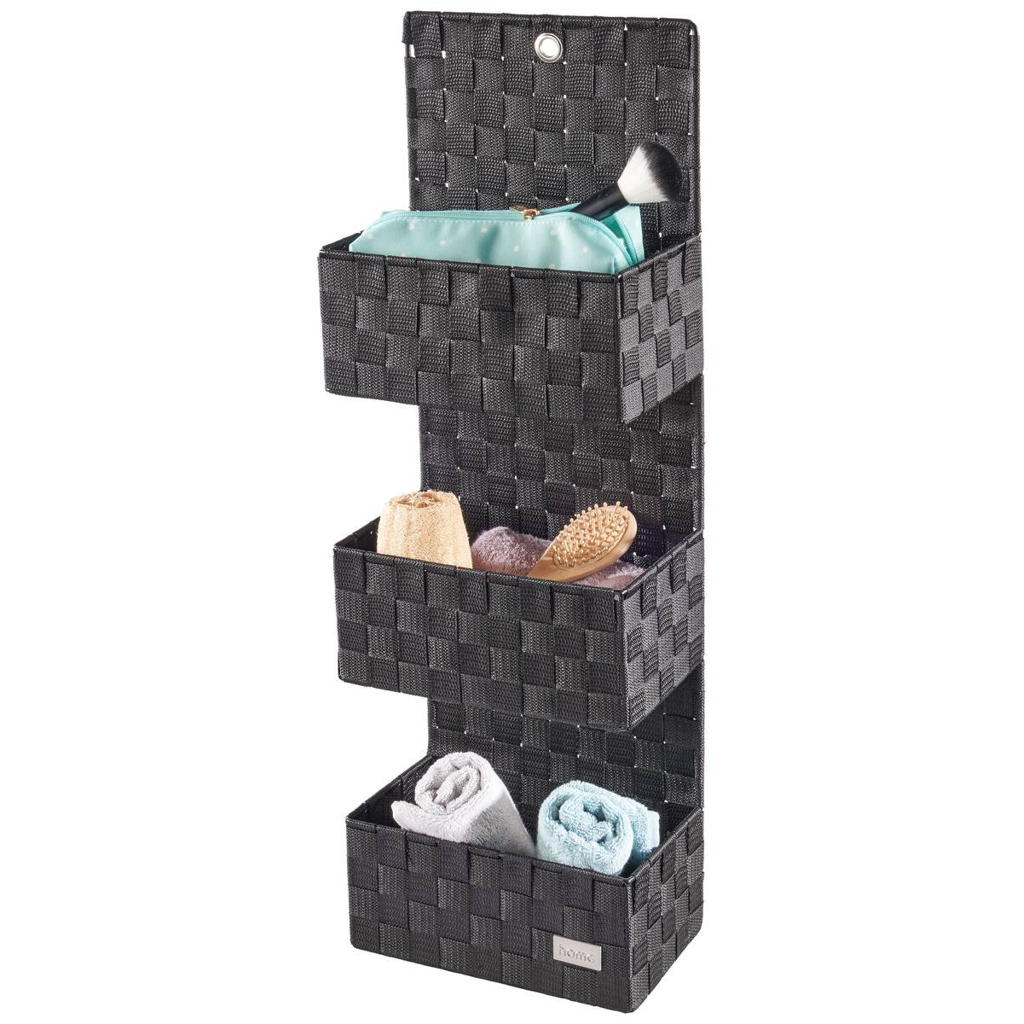 POCOline Wandkorb schwarz Nylon B/H/L: ca. 25x75x15 cm