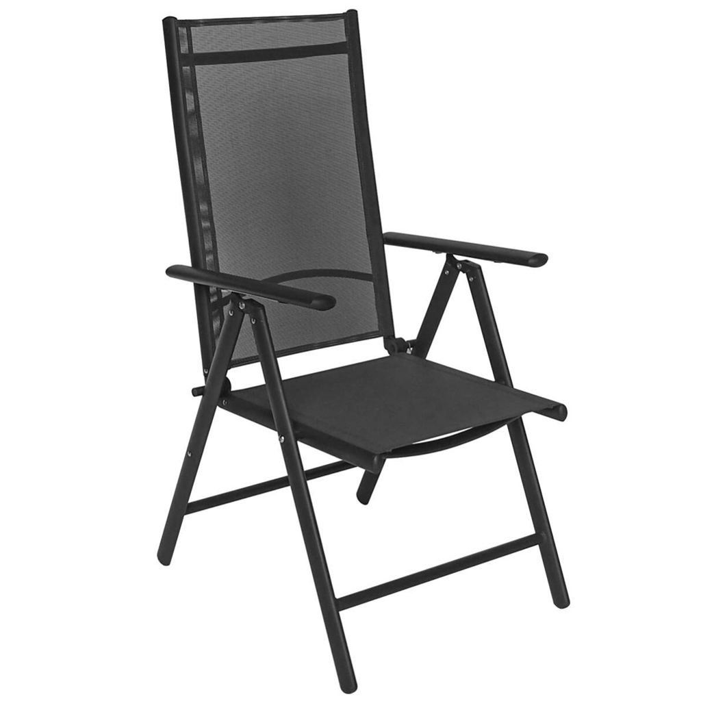 POCOline Klappsessel anthrazit Aluminium B/H/L: ca. 66x106x56 cm