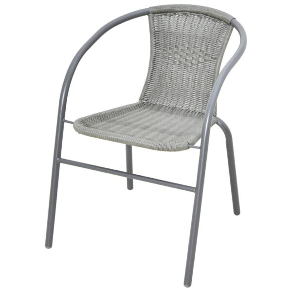 POCOline Gartenstuhl grau Stahl B/H/L: ca. 60x72x52 cm POCOline Gartenstuhl grau Stahl B/H/L: ca. 60x72x52 cm