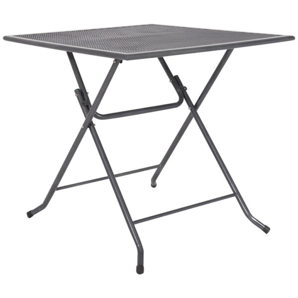 POCO Klapptisch Pia grau Metall B/H/L: ca. 80x74x80 cm