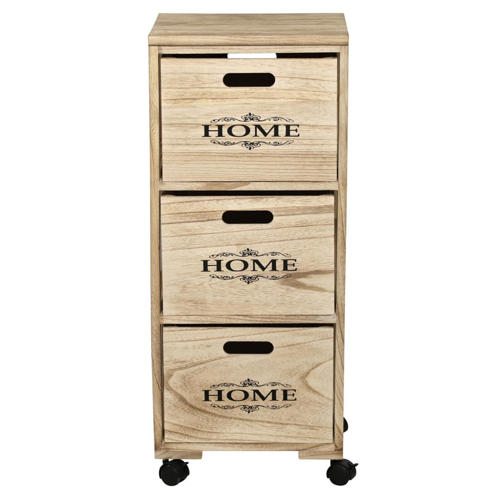 POCOline Aufbewahrungsregal natur Holz B/H/L: ca. 31x82x34 cm