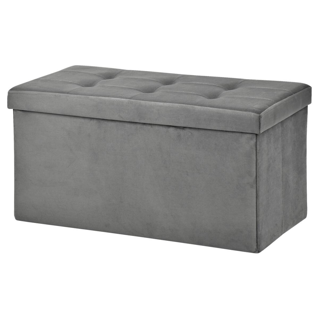POCOline Sitzbank grau B/H/L: ca. 38x38x76 cm