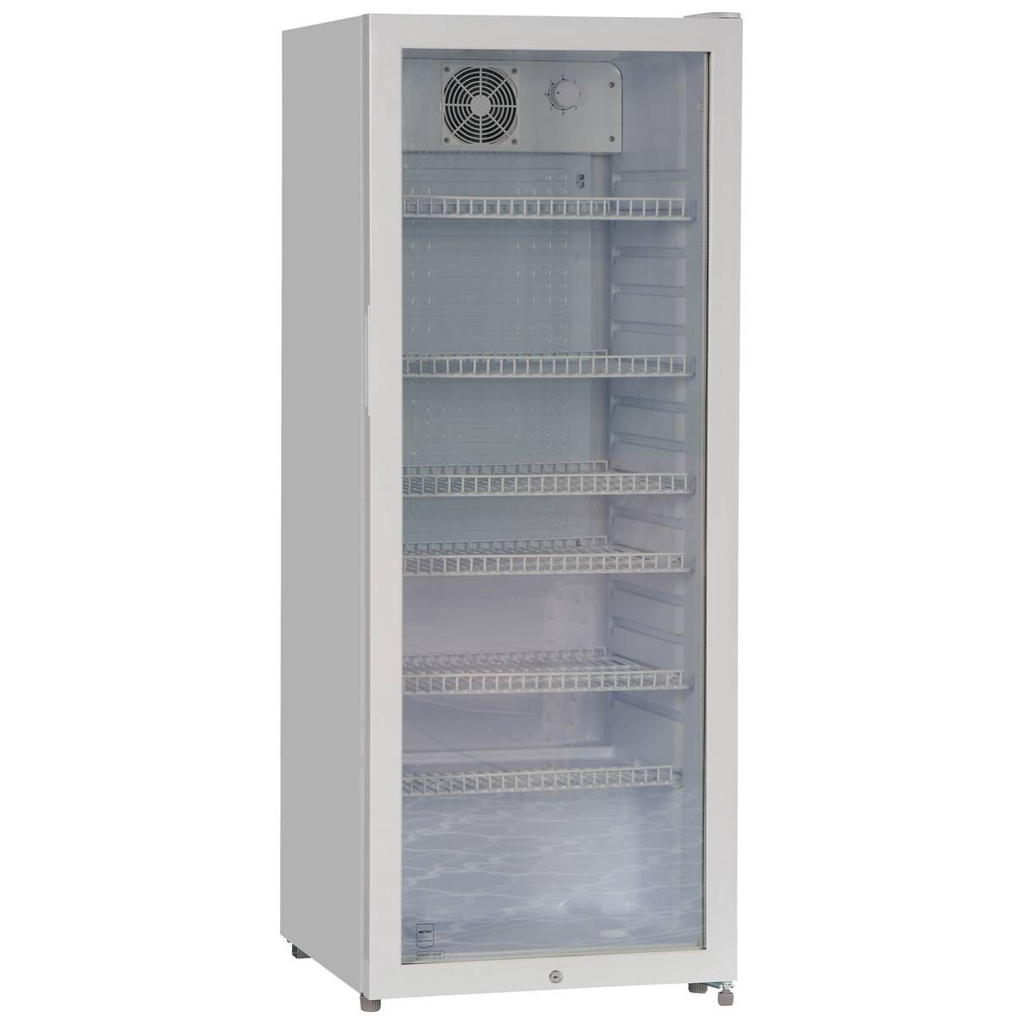 POCOline Glastürkühlschrank GTK 140-237CW weiß B/H/T: ca. 54x140x55 cm