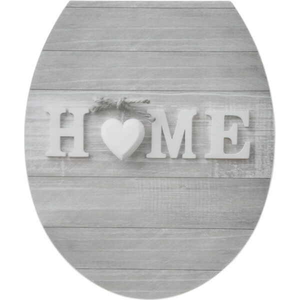 POCOline WC-Sitz Home grau Duroplast