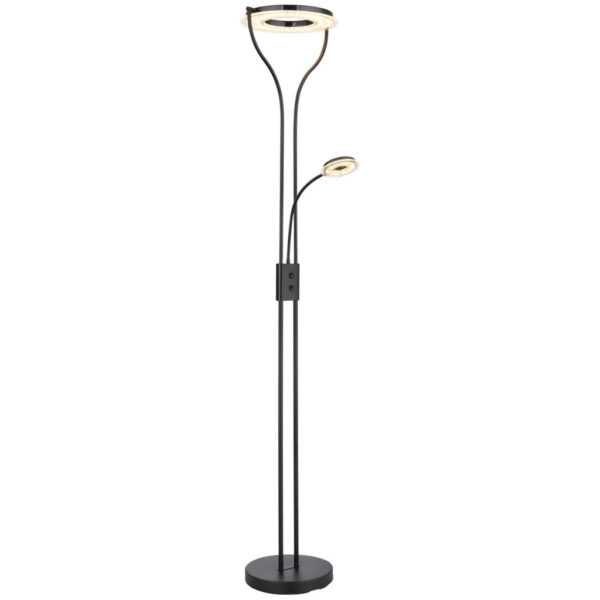 4025442298590 GLOBO Stehlampe Andreas
schwarz Kunststoff H: ca. 194 cm 2 Brennstellen