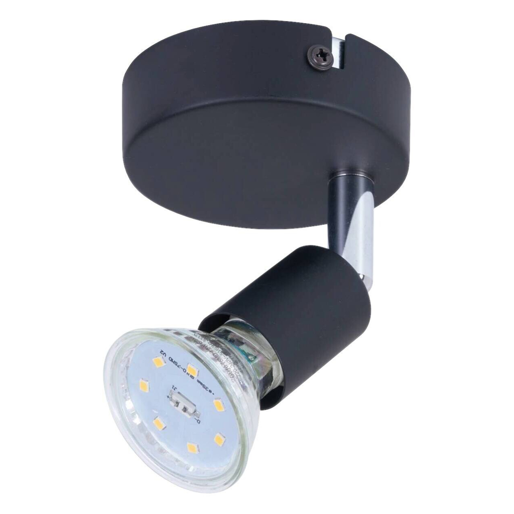 POCOline Spot Joris schwarz Metall H/D: ca. 10x8 cm GU10 1 Brennstellen