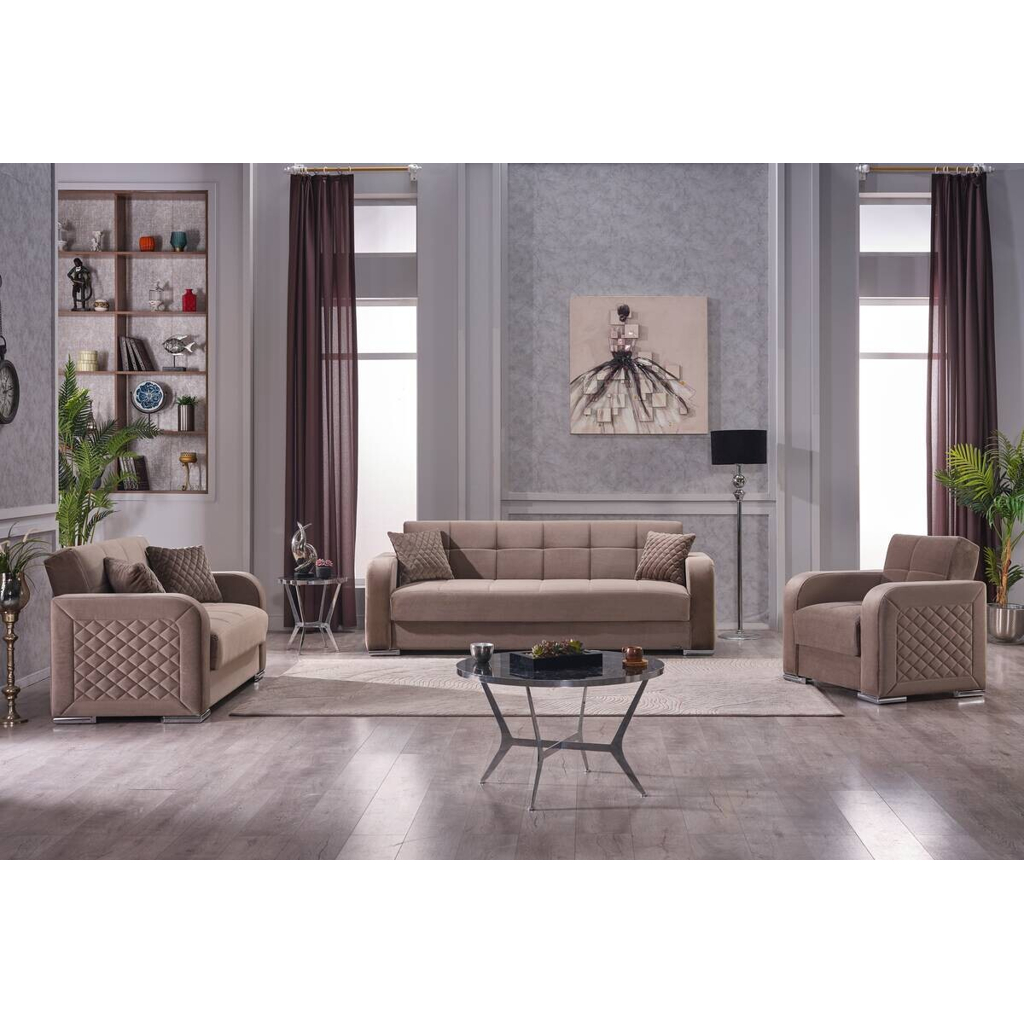 POCO Sofa 3-2-1 Orlando graubraun